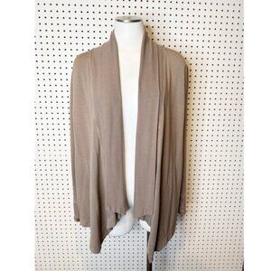 Athleta | Lightweight Tan Open Front Shawl Collar Cardigan w/ Pockets Sz. XS